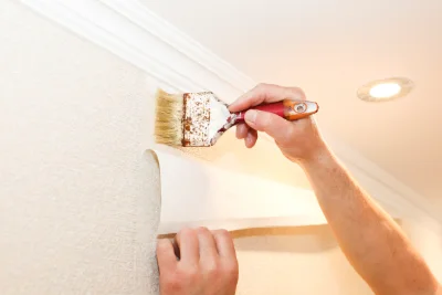 Pose de papier peint à Puisieux — revêtements muraux et toiles de verre